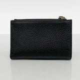 【5he5030-h】グッチ 財布 GGマーモント 524300 レザー ブラック ゴールド金具【中古】レディース