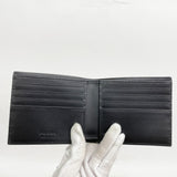 【5he5033-h】プラダ 財布 レザー ブラック シルバー金具【中古】メンズ