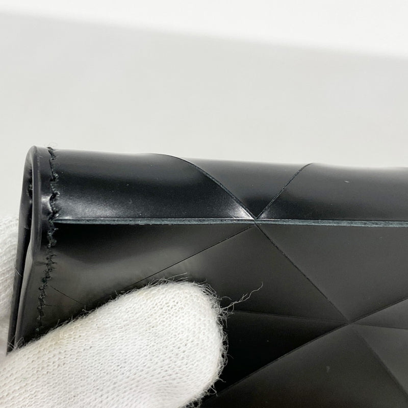 【5he5033-h】プラダ 財布 レザー ブラック シルバー金具【中古】メンズ