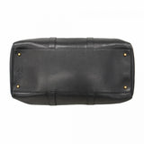 【5he5119-h】シャネル ボストンバッグ キャビアスキン ブラック ゴールド金具【中古】レディース