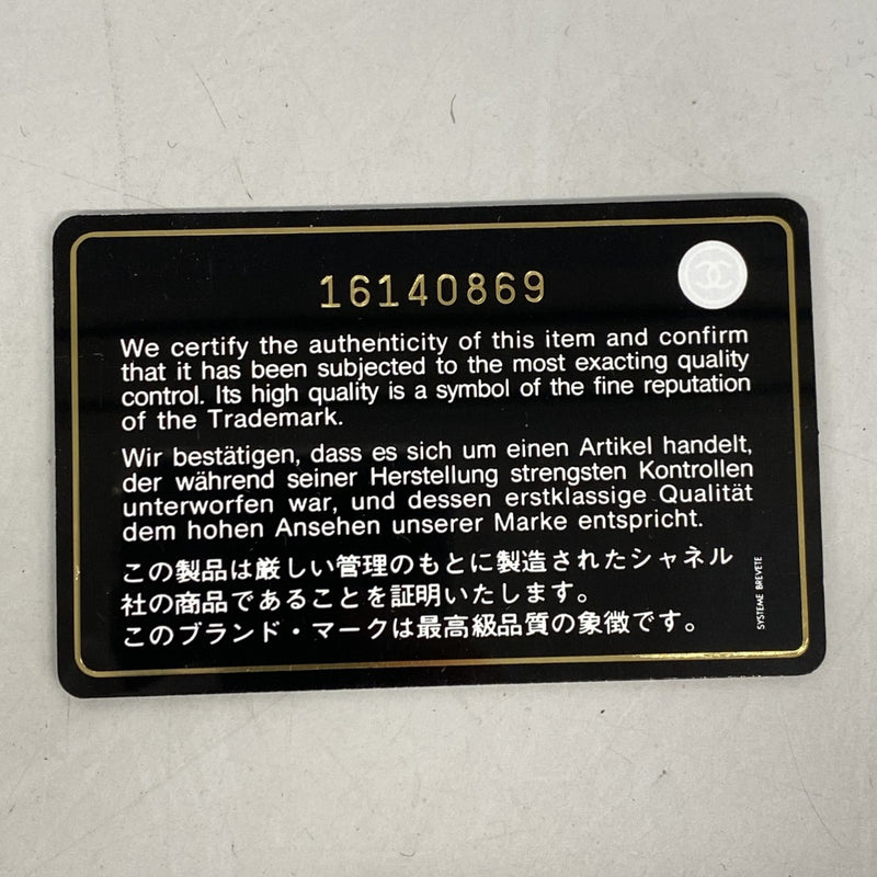 【5he5174-h】シャネル 長財布 カメリア ラムスキン ブラック シルバー金具【中古】レディース