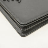 【5he5715】プラダ ショルダーウォレット サフィアーノ レザー ブラック ゴールド金具【中古】レディース