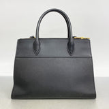 【5he5183-h】プラダ ハンドバッグ サフィアーノ レザー ブラック ゴールド金具【中古】レディース