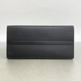 【5he5183-h】プラダ ハンドバッグ サフィアーノ レザー ブラック ゴールド金具【中古】レディース