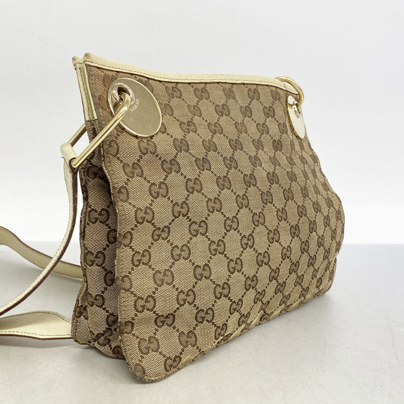 ⭐️正規品 グッチ ボディーバッグ GGキャンバスブラウン 金具 ショルダー中古♪ グッチ GUCCI ショルダーバッグ ジャンボGG キャンバス ブラウン