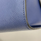 【5he5193-b-h】プラダ ハンドバッグ サフィアーノ レザー ブルー ゴールド金具【中古】レディース