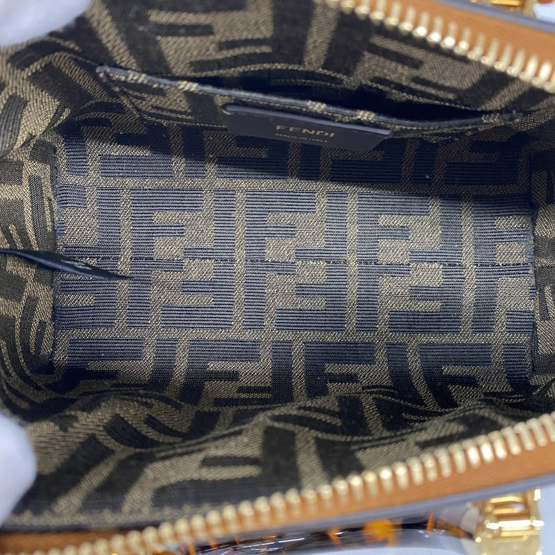 【5he5194-b-h】フェンディ ショルダーバッグ バイザウェイミニ レザー ブラウン ゴールド金具【中古】レディース