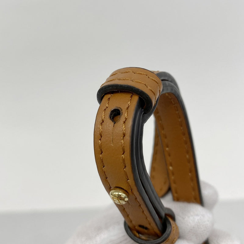 【5he5206-h】フェンディ ショルダーバッグ レザー ブラウン ゴールド金具【中古】レディース