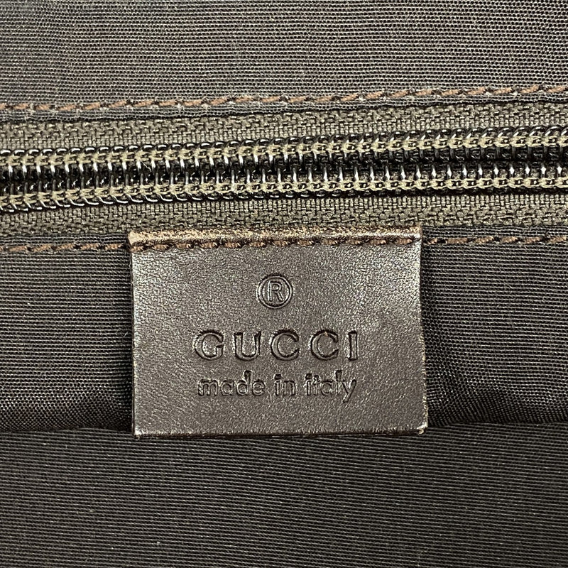 【5he5254-h】グッチ ショルダーバッグ GGキャンバス 145857 キャンバス ブラウン シルバー金具【中古】レディース