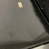 【5he5255-h】グッチ ブリーフケース バンブー 015 1046 3304 エナメル ブラック シルバー金具【中古】メンズ