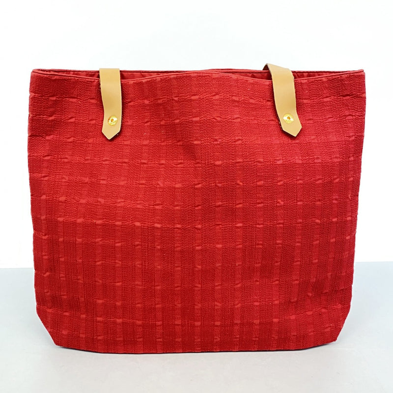 【5he5271-h】エルメス ショルダーバッグ アメダバカバドゥポッシュ キャンバス レッド ゴールド金具【中古】レディース