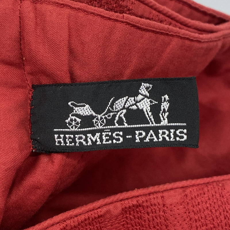 【5he5271-h】エルメス ショルダーバッグ アメダバカバドゥポッシュ キャンバス レッド ゴールド金具【中古】レディース