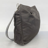 【5he5272-h】グッチ ハンドバッグ バンブー 001 2058 1577 5 ナイロン ブラウン シルバー金具【中古】レディース