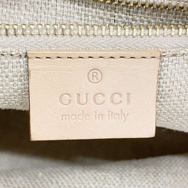 【5he5297-h】グッチ ハンドバッグ バンブー フローラ 137395 キャンバス ベージュ マルチカラー ゴールド金具【中古】レディース