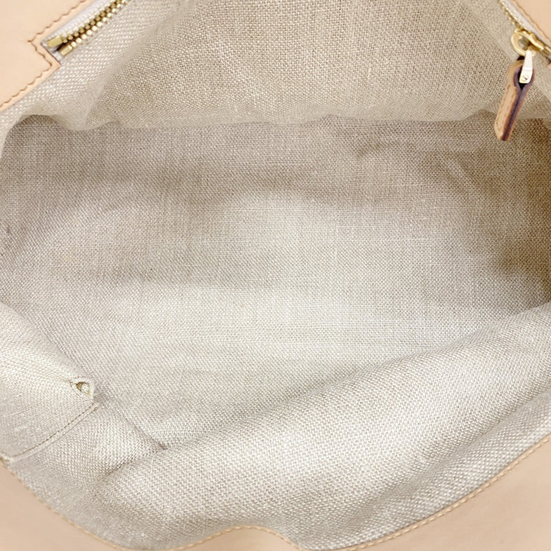 【5he5297-h】グッチ ハンドバッグ バンブー フローラ 137395 キャンバス ベージュ マルチカラー ゴールド金具【中古】レディース