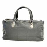【5he5298-h】シャネル ハンドバッグ チョコバー ラムスキン ブラック シルバー金具【中古】レディース