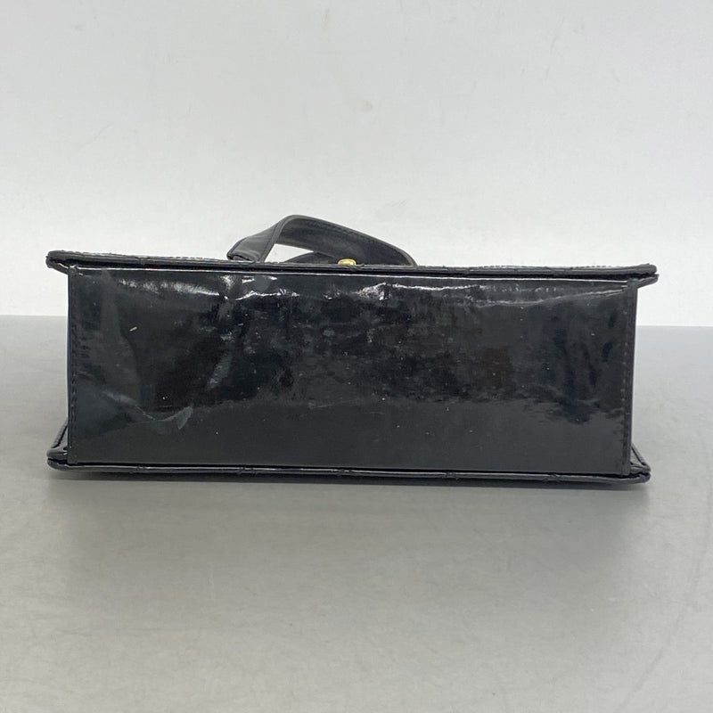 【5he5299-h】シャネル ハンドバッグ マトラッセ パテントレザー ブラウン ゴールド金具【中古】レディース