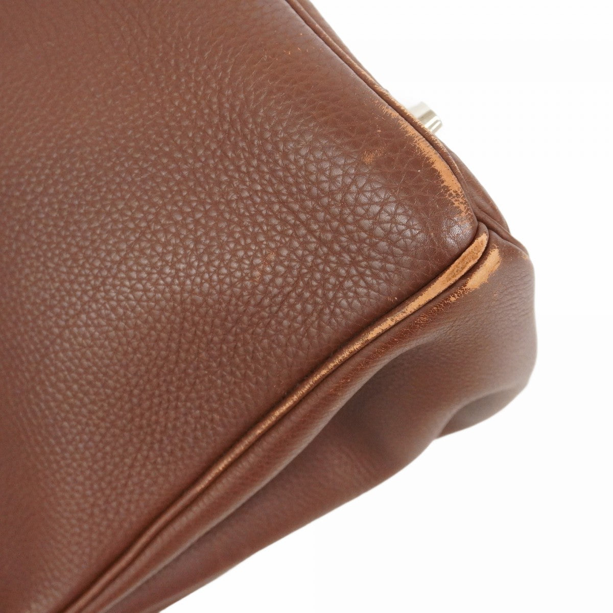 【5he5302-h】エルメス ハンドバッグ バーキン35 トゴ ブラウン シルバー金具【中古】レディース