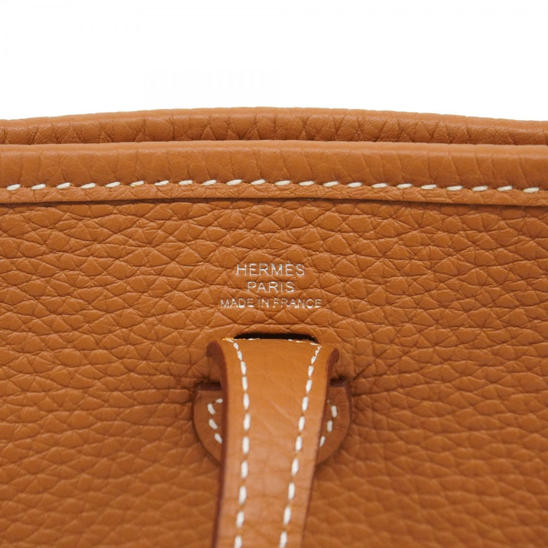 【5he5303-h】エルメス ショルダーバッグ エヴリンTPM トリヨンクレマンス ゴールド シルバー金具 K刻印【中古】レディース