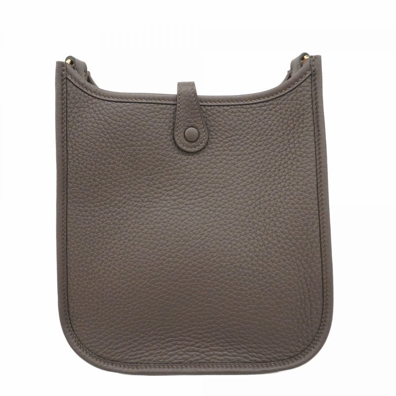 【5he5304-h】エルメス ショルダーバッグ エヴリンTPM トリヨンクレマンス エベンヌ ゴールド金具 K刻印【中古】レディース