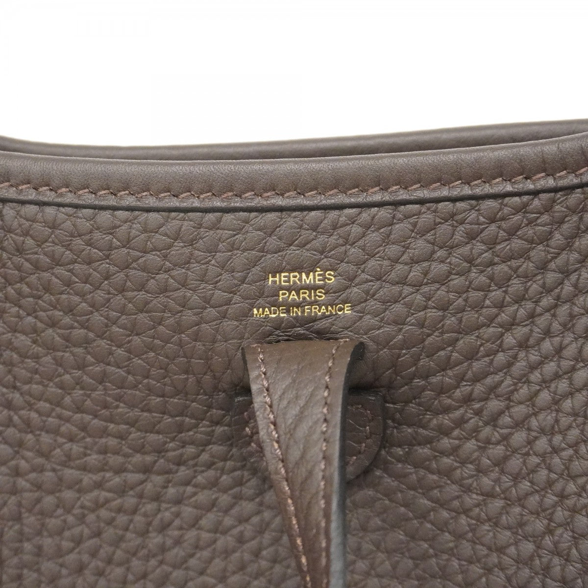 【5he5304-h】エルメス ショルダーバッグ エヴリンTPM トリヨンクレマンス エベンヌ ゴールド金具 K刻印【中古】レディース