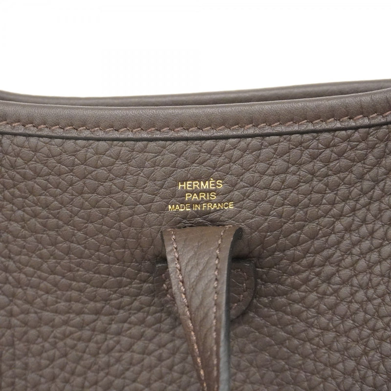 【5he5304-h】エルメス ショルダーバッグ エヴリンTPM トリヨンクレマンス エベンヌ ゴールド金具 K刻印【中古】レディース