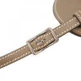 【5he5340-h】エルメス ショルダーバッグ プティットコース ヴォーエプソン エトゥープ シルバー金具 W刻印【中古】レディース