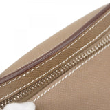 【5he5340-h】エルメス ショルダーバッグ プティットコース ヴォーエプソン エトゥープ シルバー金具 W刻印【中古】レディース