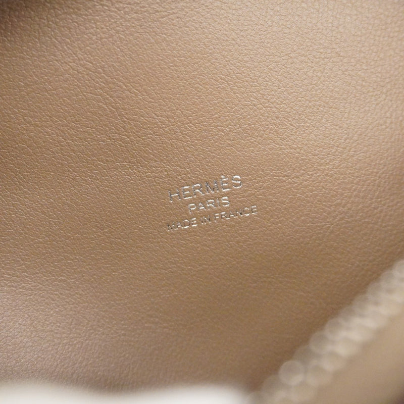 【5he5340-h】エルメス ショルダーバッグ プティットコース ヴォーエプソン エトゥープ シルバー金具 W刻印【中古】レディース