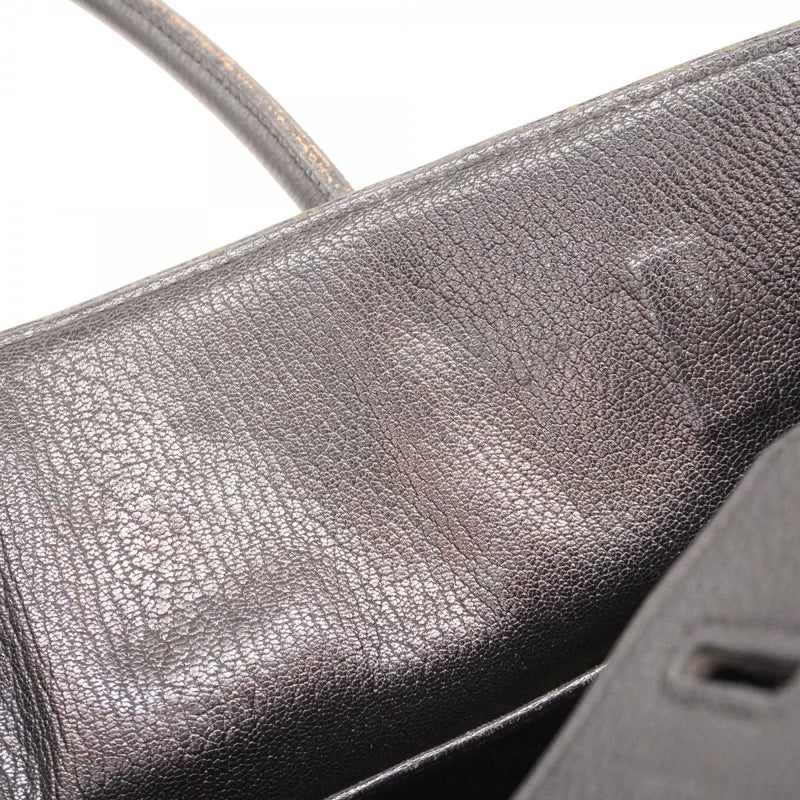 【5he5341-h】エルメス ハンドバッグ バーキン35 トゴ ブラック ゴールド金具 □I刻印【中古】レディース