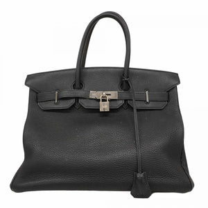 ★SALE【5he5341-h】エルメス ハンドバッグ バーキン35 トゴ ブラック ゴールド金具 □I刻印【中古】レディース