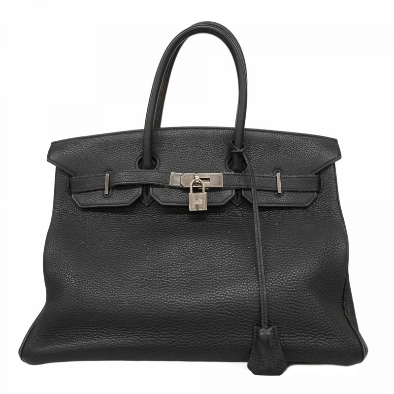 【5he5341-h】エルメス ハンドバッグ バーキン35 トゴ ブラック ゴールド金具 □I刻印【中古】レディース