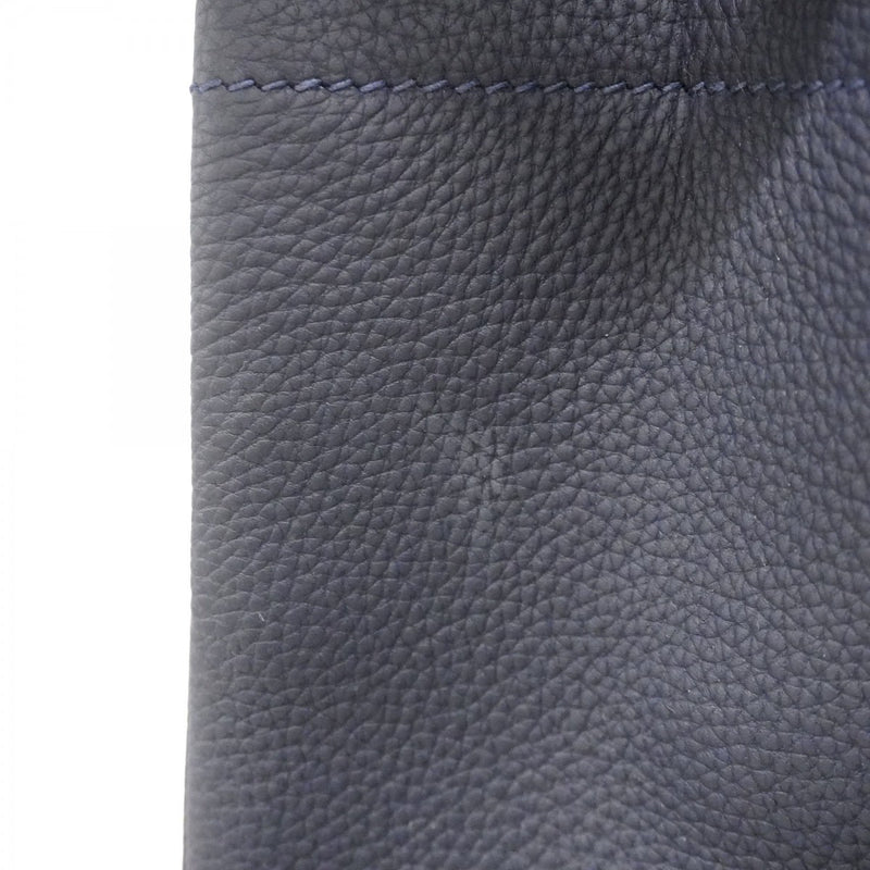 【5he5344-h】エルメス ハンドバッグ オータクロア40 トゴ ブラック ブルーニュイ シルバー金具 C刻印【中古】メンズ