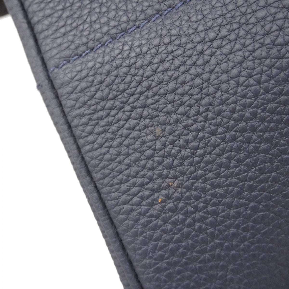 【5he5344-h】エルメス ハンドバッグ オータクロア40 トゴ ブラック ブルーニュイ シルバー金具 C刻印【中古】メンズ