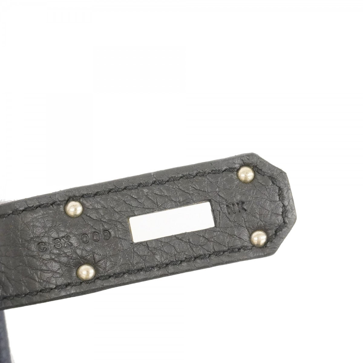 【5he5344-h】エルメス ハンドバッグ オータクロア40 トゴ ブラック ブルーニュイ シルバー金具 C刻印【中古】メンズ