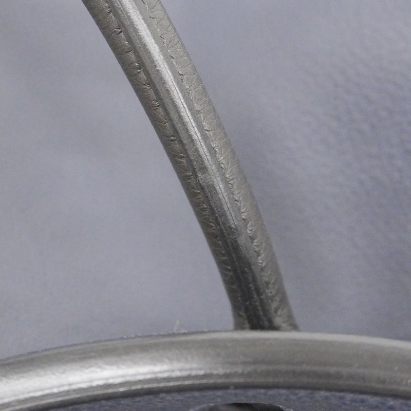 【5he5344-h】エルメス ハンドバッグ オータクロア40 トゴ ブラック ブルーニュイ シルバー金具 C刻印【中古】メンズ