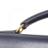 【5he5345-h】エルメス リュック・デイパック ケリーアドGM ボックスカーフ ネイビー ゴールド金具 □C刻印【中古】レディース