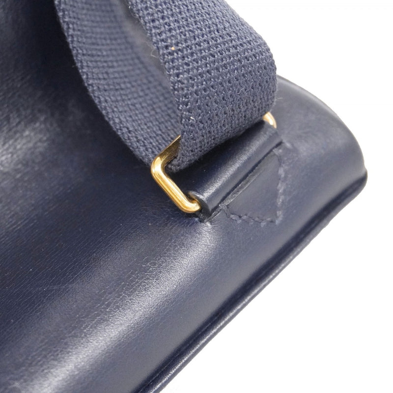 【5he5345-h】エルメス リュック・デイパック ケリーアドGM ボックスカーフ ネイビー ゴールド金具 □C刻印【中古】レディース