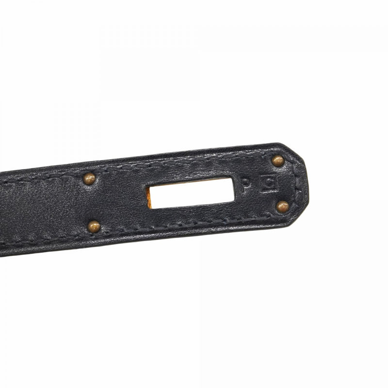 【5he5345-h】エルメス リュック・デイパック ケリーアドGM ボックスカーフ ネイビー ゴールド金具 □C刻印【中古】レディース