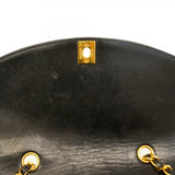 【5he5351-h】シャネル ショルダーバッグ ダイアナ チェーンショルダー ラムスキン ブラック ゴールド金具【中古】レディース