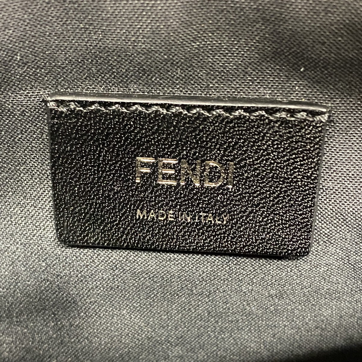 【5he5356-b-h】フェンディ ハンドバッグ ズッカ レザー ブラック シルバー金具【中古】メンズ