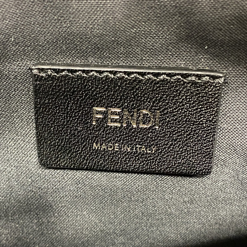 【5he5356-b-h】フェンディ ハンドバッグ ズッカ レザー ブラック シルバー金具【中古】メンズ