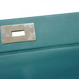 【5he5364-e】エルメス ハンドバッグ ヴァンキャトル35 トゴ ヴェールボスフォール ゴールド/シルバー金具 D刻印【中古】レディース