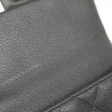 【5he5366-e】シャネル ショルダーバッグ マトラッセ チェーンショルダー キャビアスキン ブラック ゴールド金具【中古】レディース
