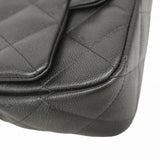 【5he5366-e】シャネル ショルダーバッグ マトラッセ チェーンショルダー キャビアスキン ブラック ゴールド金具【中古】レディース