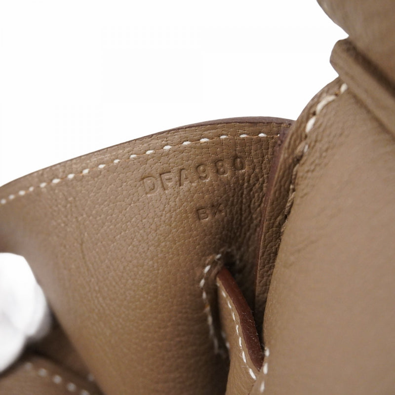 ★SALE【5he5370-h】エルメス ハンドバッグ バーキン35 トゴ エトゥープ シルバー金具 D刻印【中古】レディース