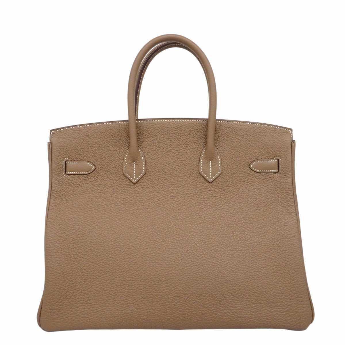 ★SALE【5he5370-h】エルメス ハンドバッグ バーキン35 トゴ エトゥープ シルバー金具 D刻印【中古】レディース