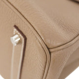 ★SALE【5he5370-h】エルメス ハンドバッグ バーキン35 トゴ エトゥープ シルバー金具 D刻印【中古】レディース