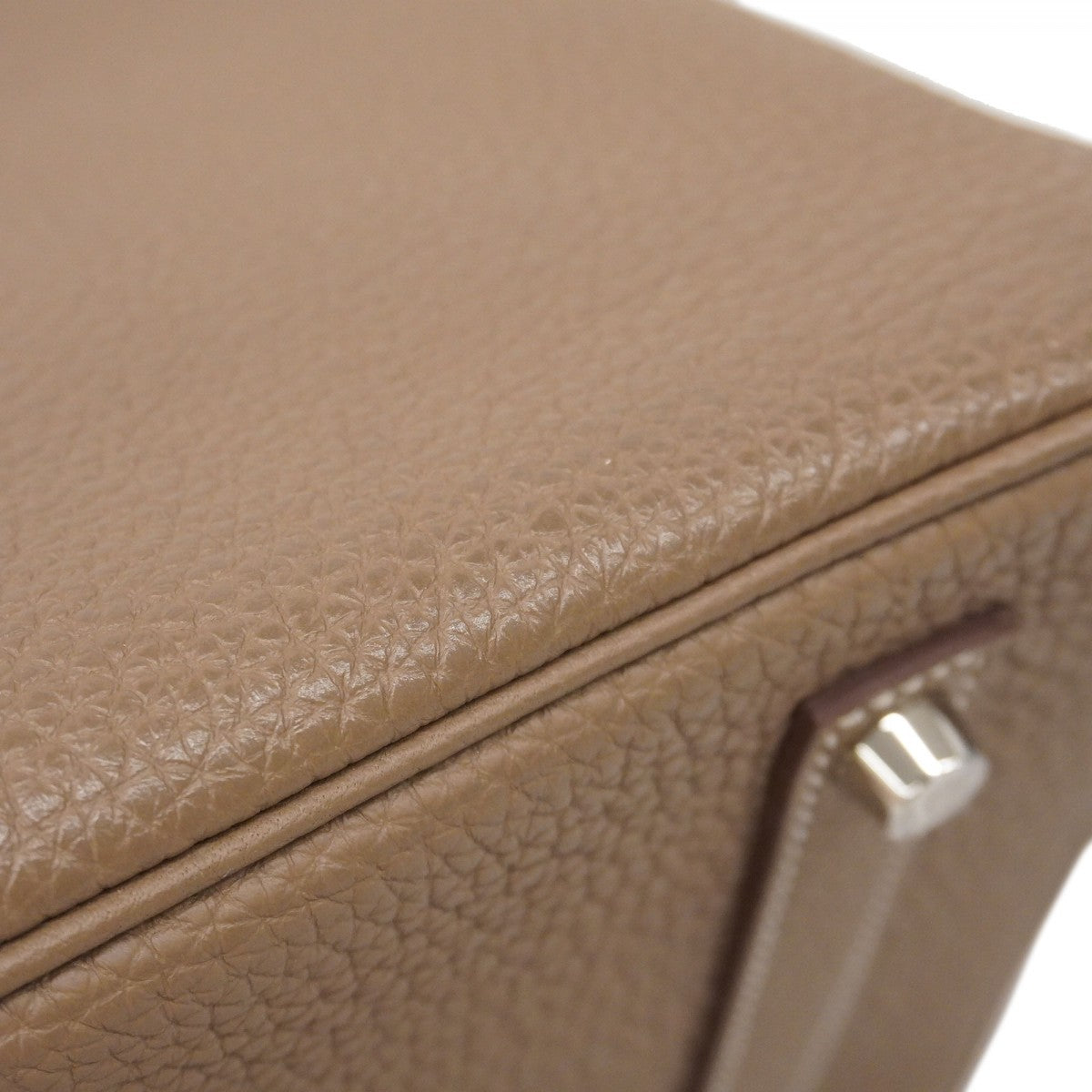 ★SALE【5he5370-h】エルメス ハンドバッグ バーキン35 トゴ エトゥープ シルバー金具 D刻印【中古】レディース