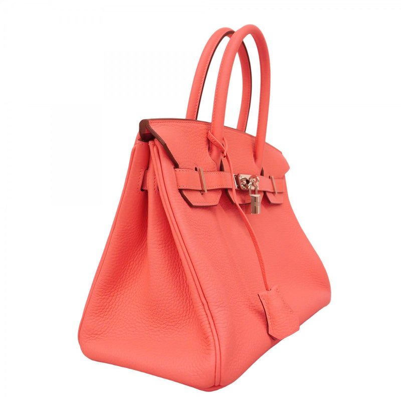 ★SALE【5he5371-h】エルメス ハンドバッグ バーキン30 トリヨンクレマンス ローズアザレ シルバー金具 Y刻印【中古】レディース
